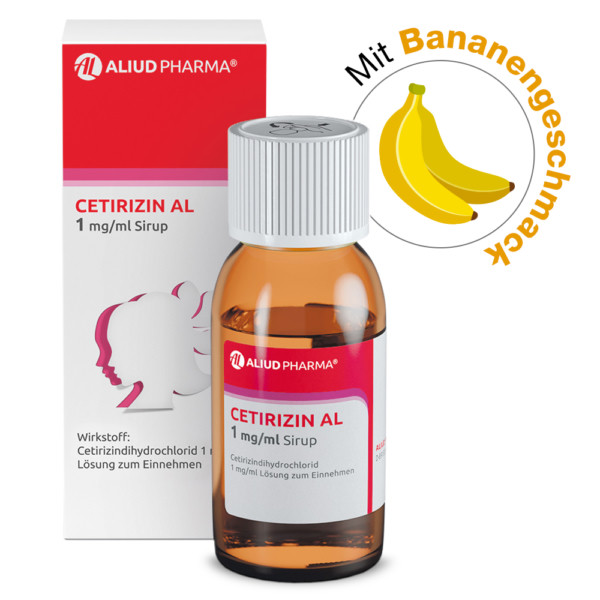 Abbildung für Cetirizin AL 1 mg/ml Sirup bei Heuschnupfen