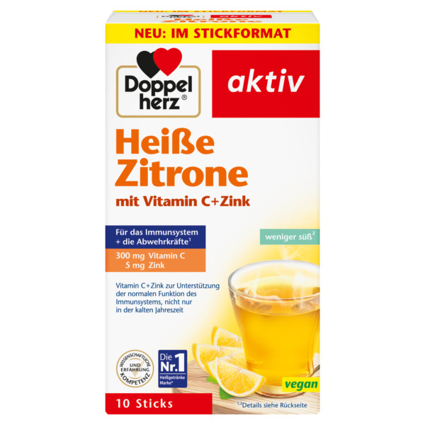 Abbildung für DOPPELHERZ heiße Zitrone Vitamin C+Zink Granulat
