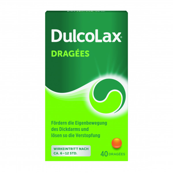Abbildung für Dulcolax Dragées Wirkstoff Bisacodyl planbare Befreiung von Verstopfung