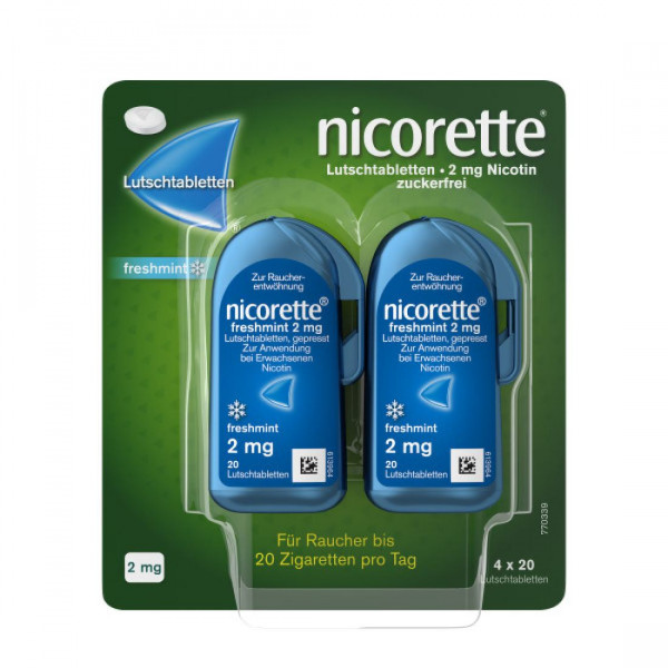Abbildung für NICORETTE freshmint 2 mg Lutschtabletten gepresst