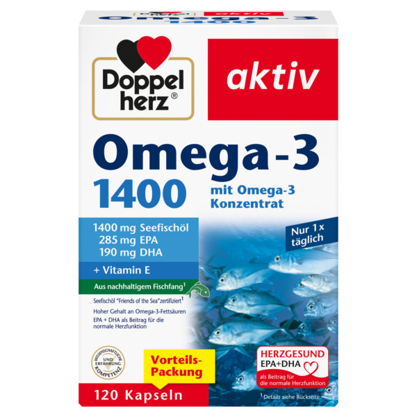 Abbildung für DOPPELHERZ Omega-3 1.400 Kapseln