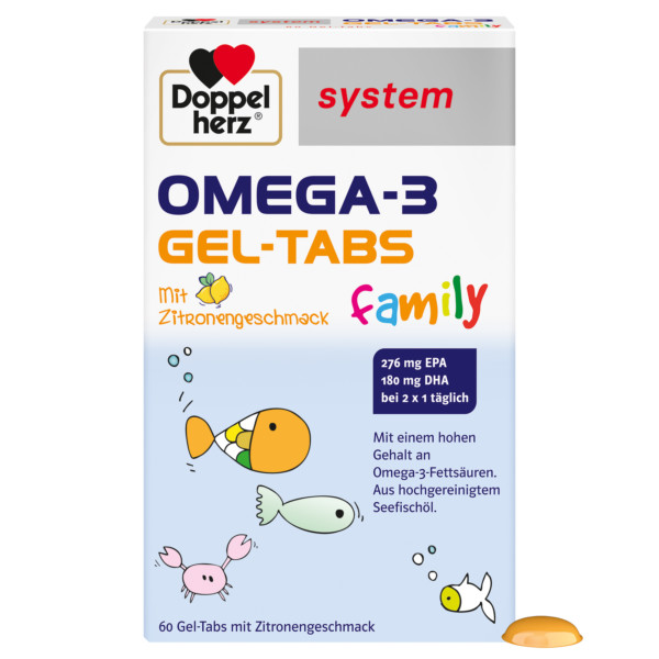 Abbildung für DOPPELHERZ Omega-3 Gel-Tabs family system