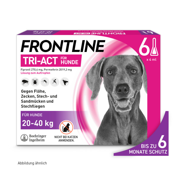 Abbildung für FRONTLINE TRI-ACT gegen Zecken, Flöhe und fliegende Insekten für Hunde L