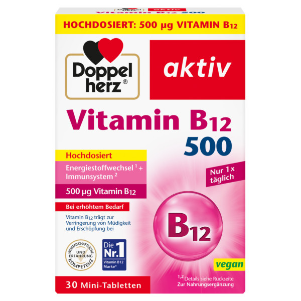 Abbildung für DOPPELHERZ Vitamin B12 500 Tabletten