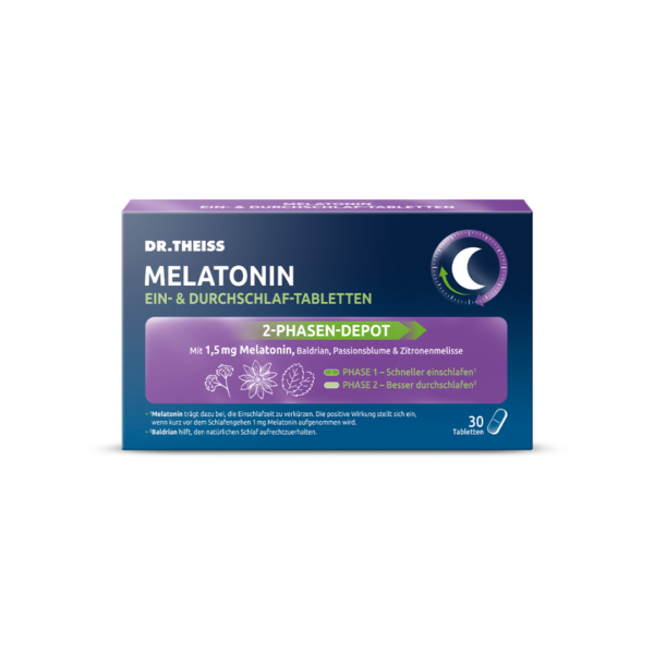 Abbildung für DR.THEISS Melatonin Ein- & Durchschlaf-Tabletten