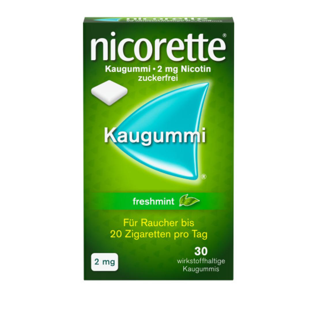 Abbildung für NICORETTE 2 mg freshmint Kaugummi