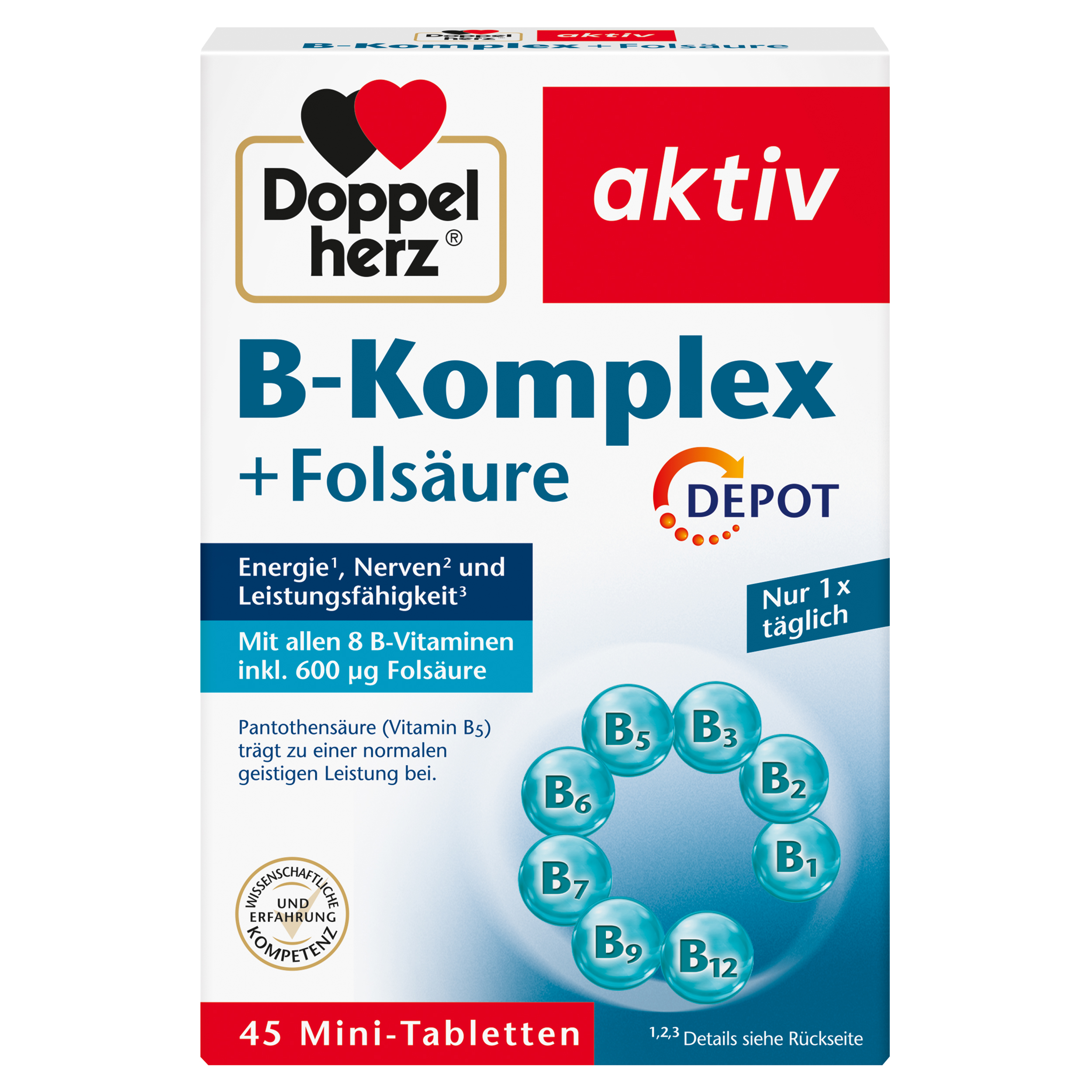 Abbildung für DOPPELHERZ B-Komplex+Folsäure Tabletten