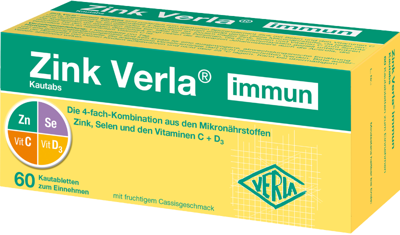 Abbildung für Zink Verla® immun Kautabs